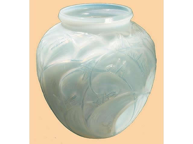 R. Lalique Sauterelles Vase