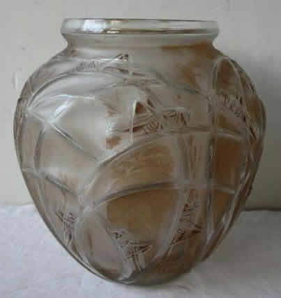 R. Lalique Sauterelles Vase