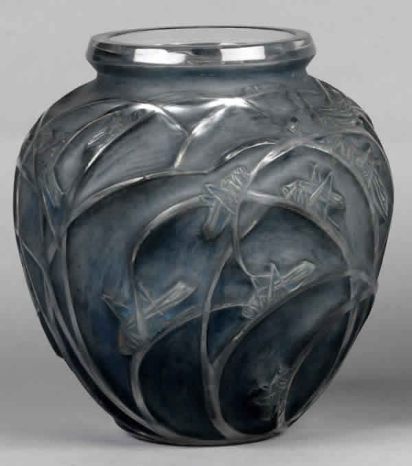 R. Lalique Sauterelles Vase