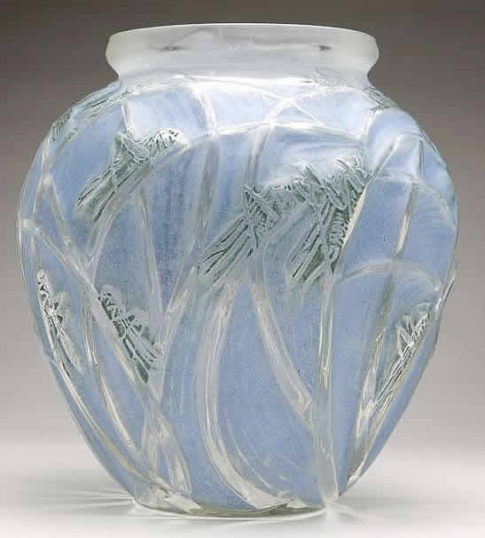 R. Lalique Sauterelles Vase