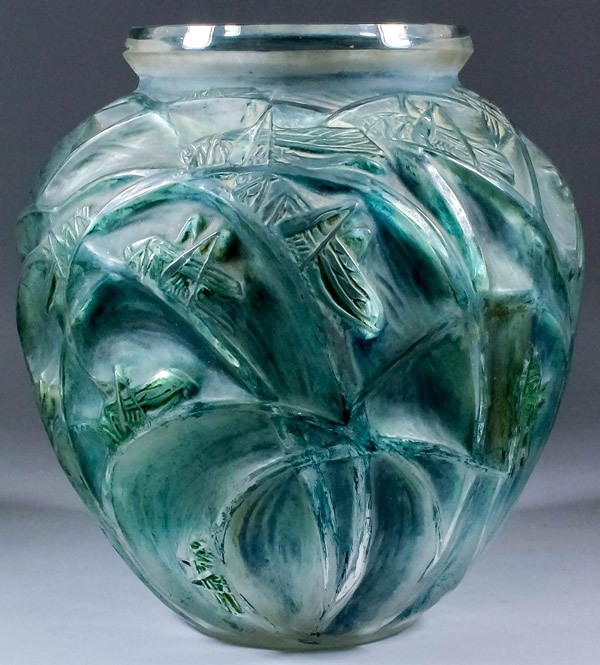 R. Lalique Sauterelles Vase