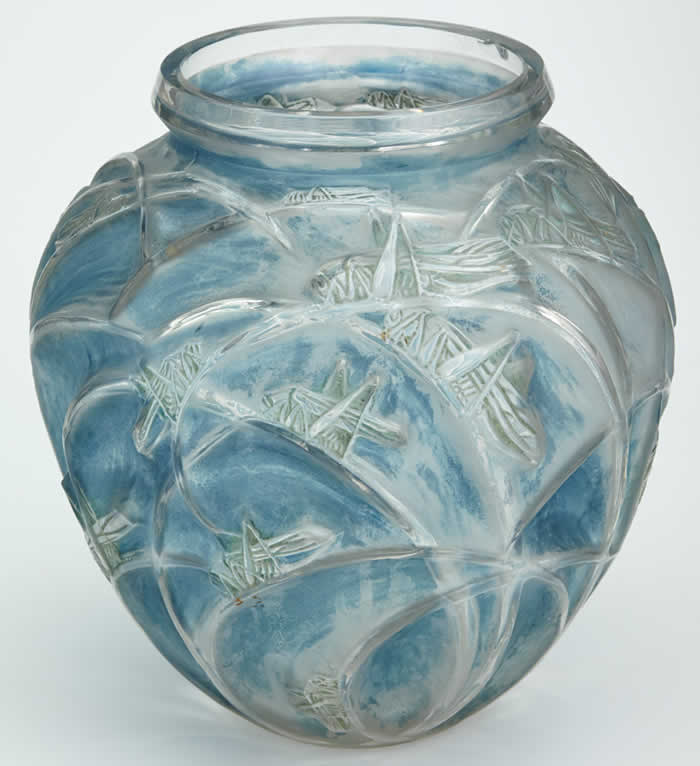 R. Lalique Sauterelles Vase
