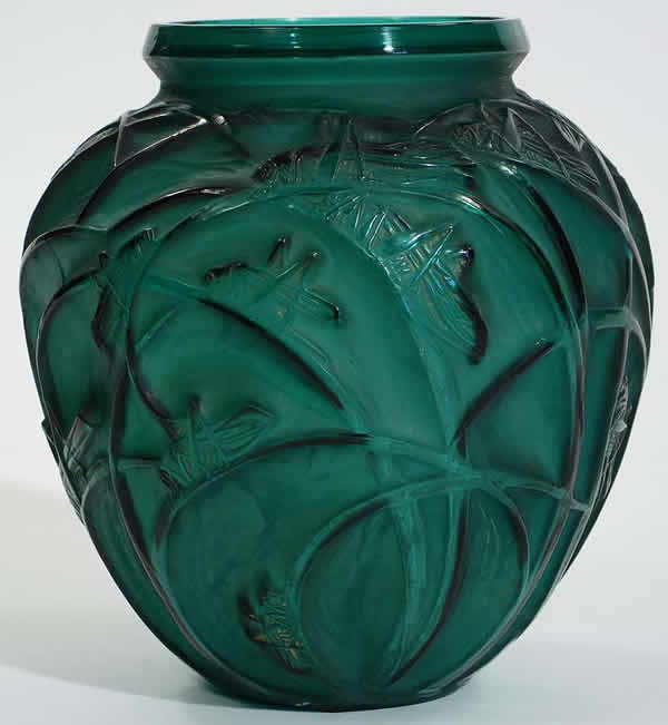 R. Lalique Sauterelles Vase