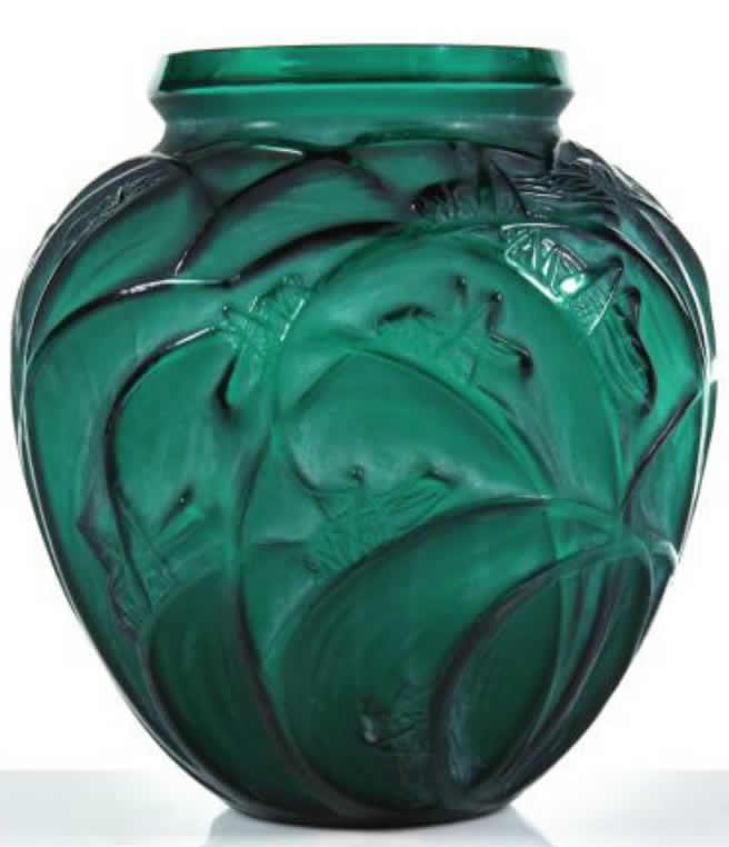 R. Lalique Sauterelles Vase