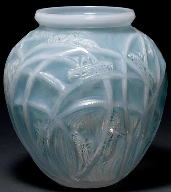 R. Lalique Sauterelles Vase