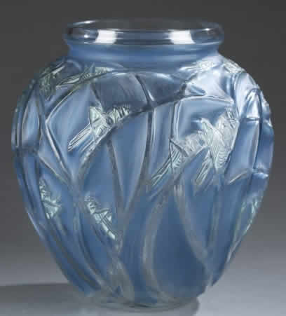 R. Lalique Sauterelles Vase
