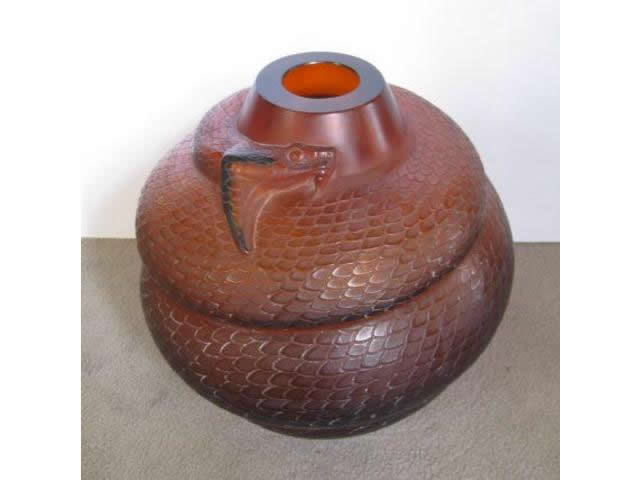 R. Lalique Serpent Vase