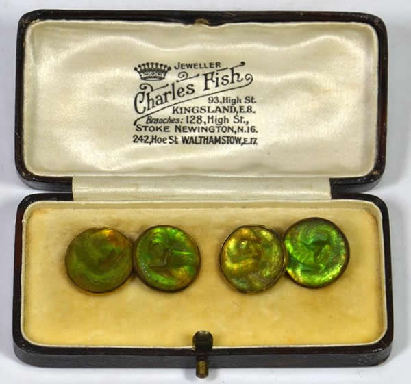 R. Lalique Serpent Cufflink