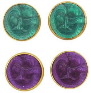R. Lalique Serpent Button