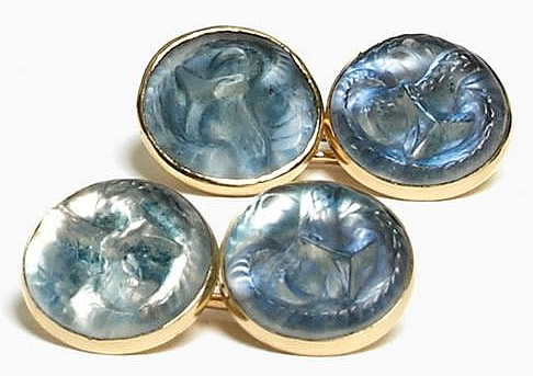 R. Lalique Serpent Bouton De Manchettes