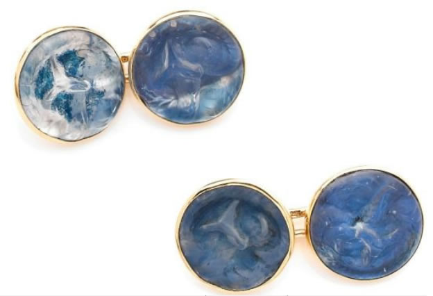 R. Lalique Serpent Cufflink