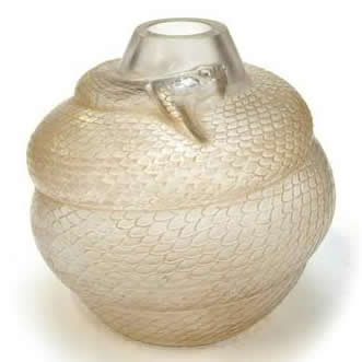 R. Lalique Serpent Vase