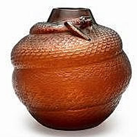 R. Lalique Serpent Vase