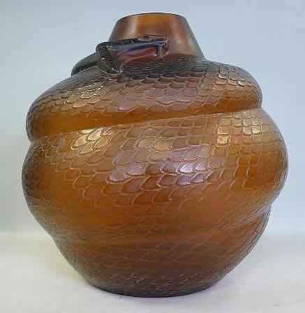 R. Lalique Serpent Vase