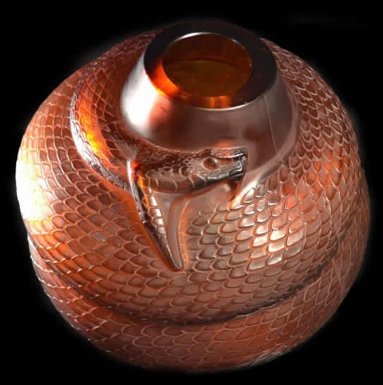R. Lalique Serpent Vase