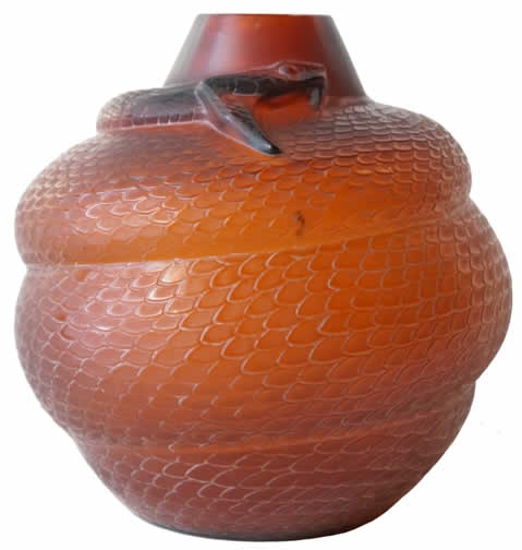 R. Lalique Serpent Vase