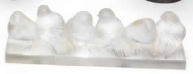 R. Lalique Six Birds Decoration