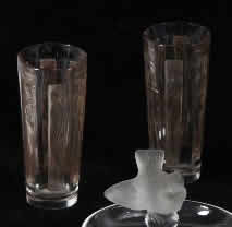 R. Lalique Six Figurines Glass