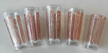 R. Lalique Six Figurines Shot Glass