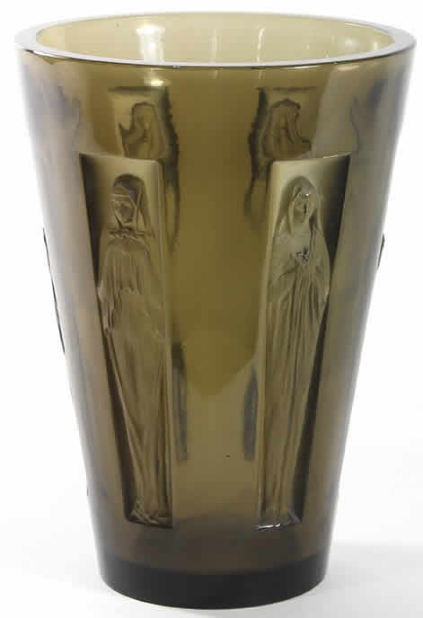 R. Lalique Six Figurines Vase