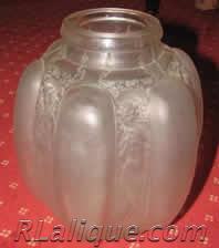 Rene Lalique Six Figurines et Masques Vase