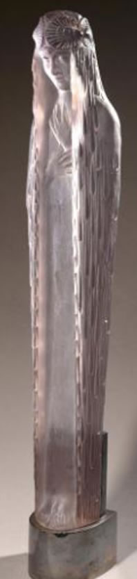 R. Lalique Source De La Fontaine Daphne Statue