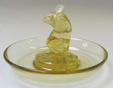 R. Lalique Souris Ashtray