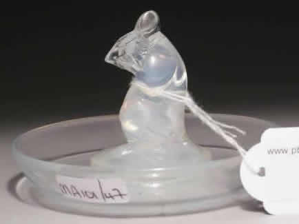 Rene Lalique Souris Ashtray