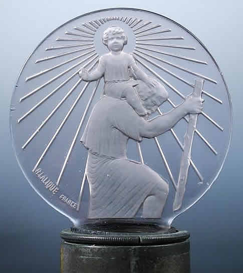 R. Lalique St. Christopher Car Mascot