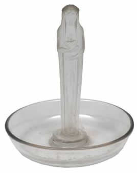R. Lalique Statuette De La Fontaine Ashtray
