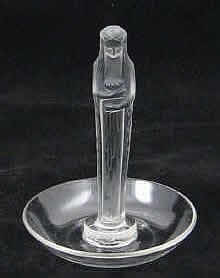 R. Lalique Statuette De La Fontaine Ashtray