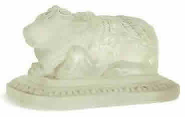 R. Lalique Taureau Sacre Paperweight