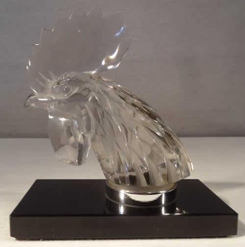 R. Lalique Tete De Coq Bookend