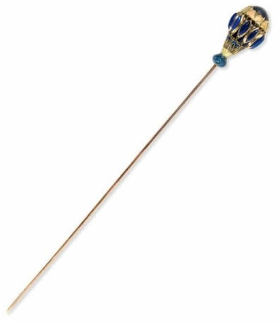 R. Lalique Thistles And Carnations Hatpin