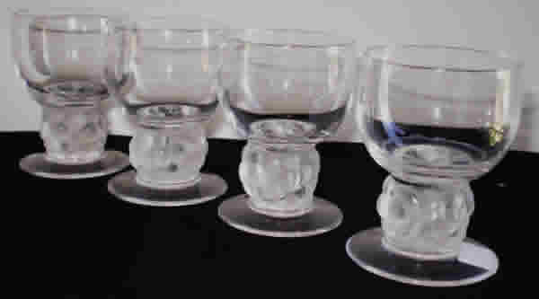 Rene Lalique Thomery Wine Glass 