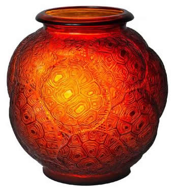 R. Lalique Tortues Vase