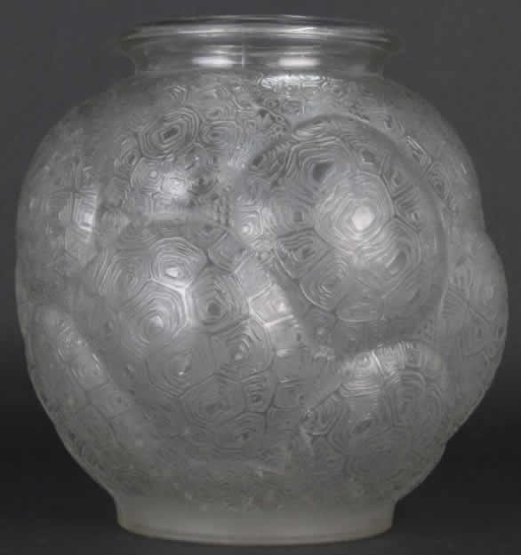 R. Lalique Tortues Vase