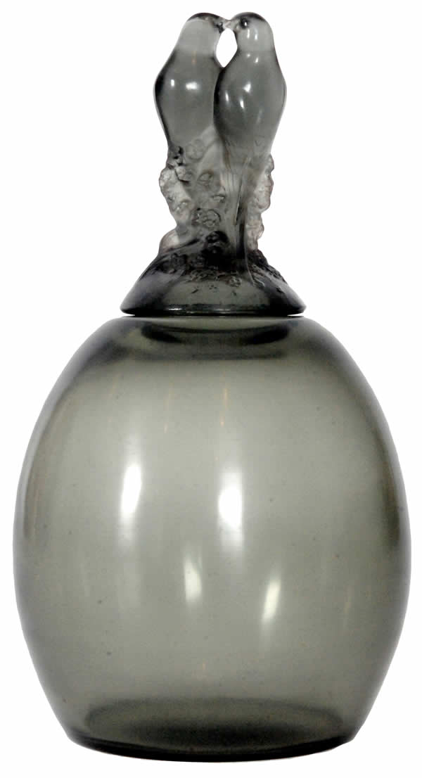 R. Lalique Tourterelles Covered Vase
