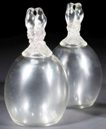 R. Lalique Tourterelles Vase