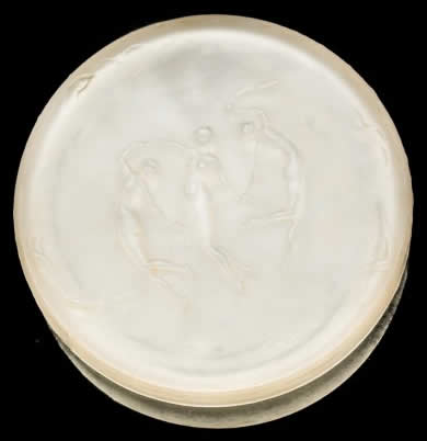 R. Lalique Trois Figurines Powder Box