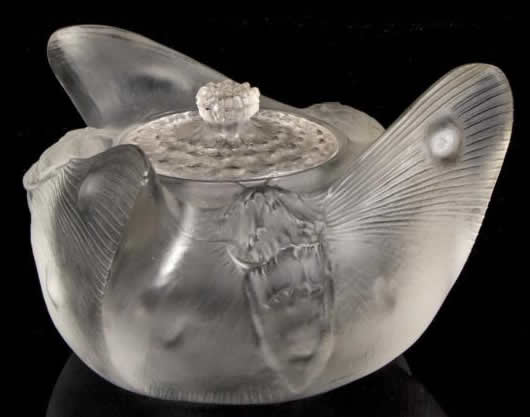 R. Lalique Trois Papillons-3 Inkwell