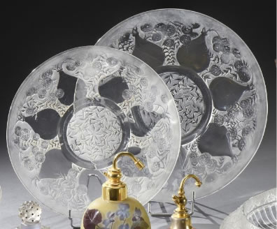 R. Lalique Vases Plate