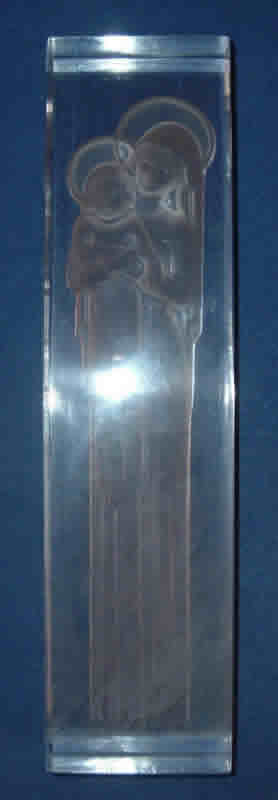 R. Lalique Vierge a L'Enfant Statue