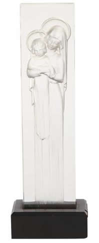 R. Lalique Vierge a L'Enfant Statue
