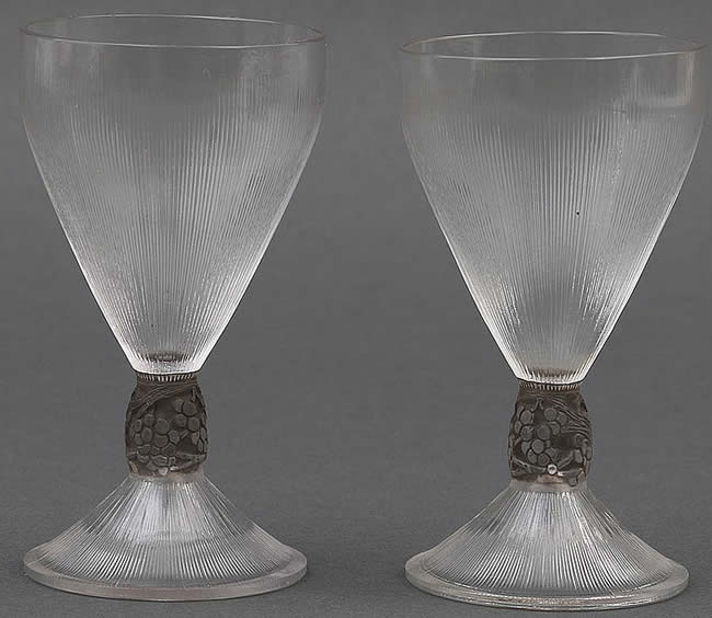Rene Lalique Vigne Strie Glass 
