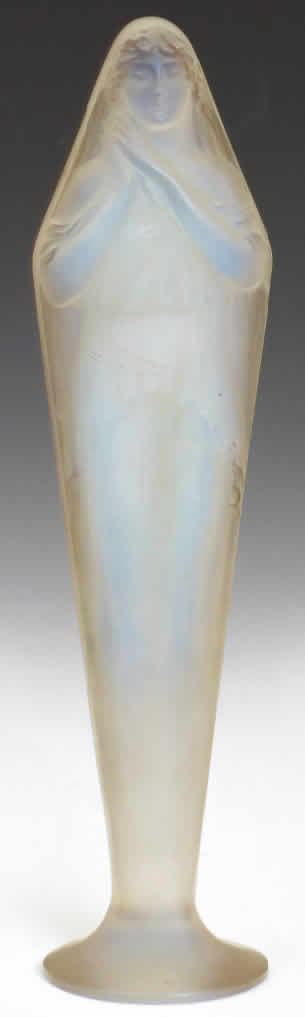 R. Lalique Voilee Mains Jointes Statue