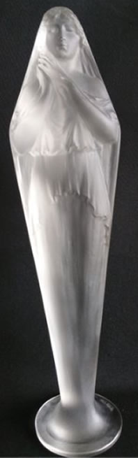 R. Lalique Voilee Mains Jointes Statue