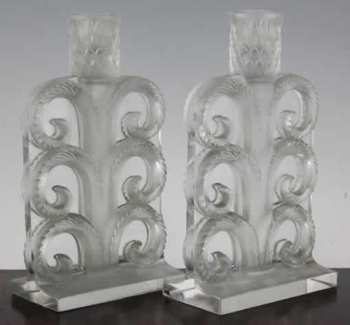 R. Lalique Volutes Candlestick