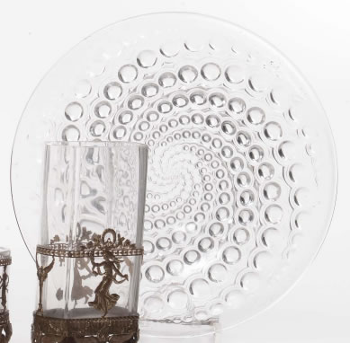 R. Lalique Volutes Plate