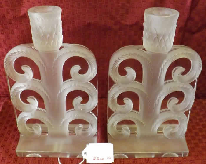 R. Lalique Volutes Candleholder